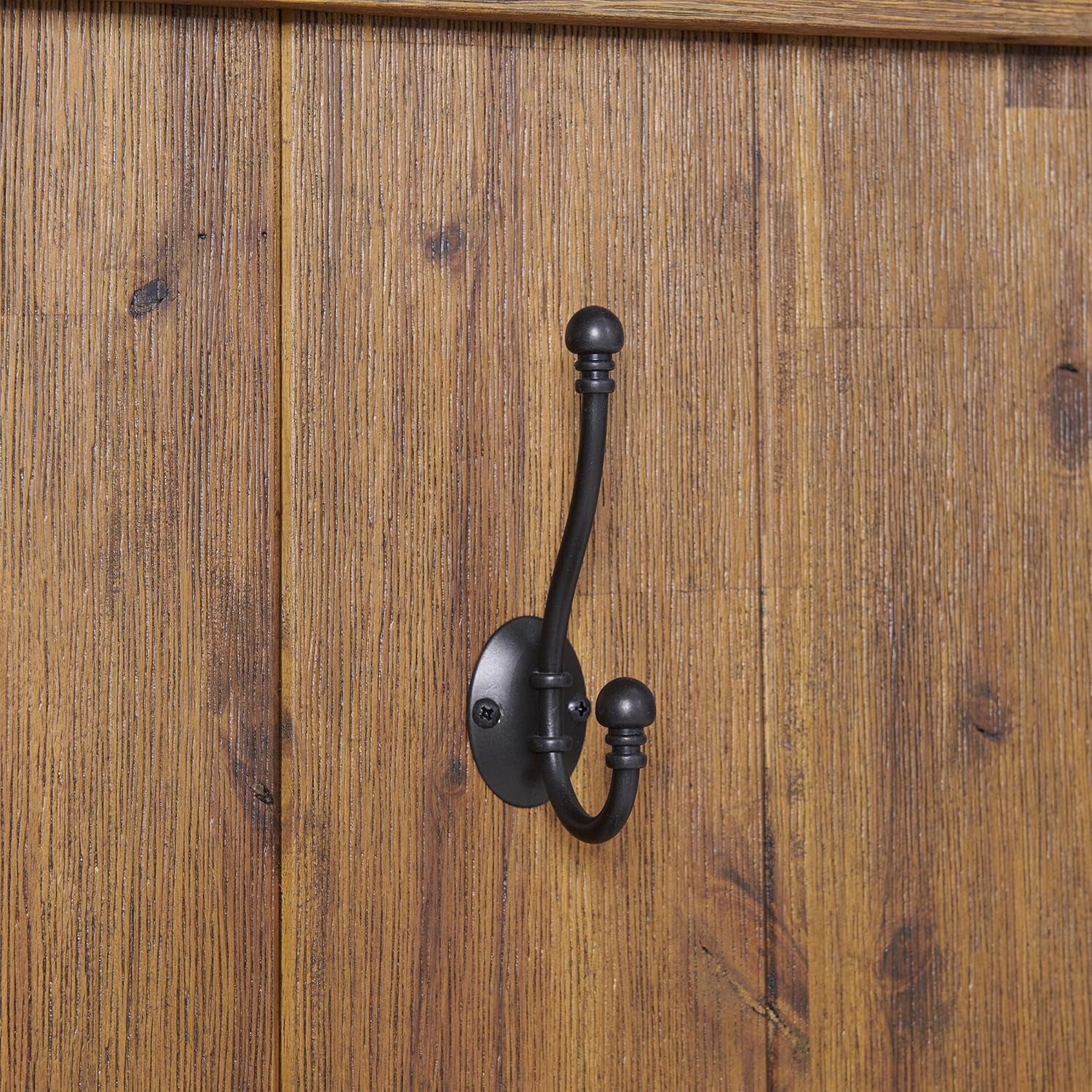 Bethel 70-Inch Acacia Wood Hall Tree with Bench, Storage Shelves & Metal Coat Hooks – Entryway Organizer for Mudroom, Hallway, or Kitchen (Natural Aged Brown Finish)