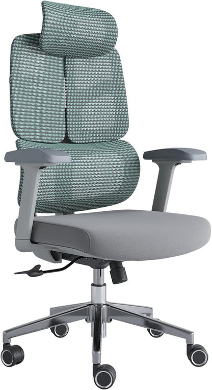 Ergonomic Office Chair 500 LBS Home Mesh Office Chair Comfortable Gaming Desk Chairs Adjustable 90-125° Tilt Rolling Computer Chairs with Wheel 3D Armrest