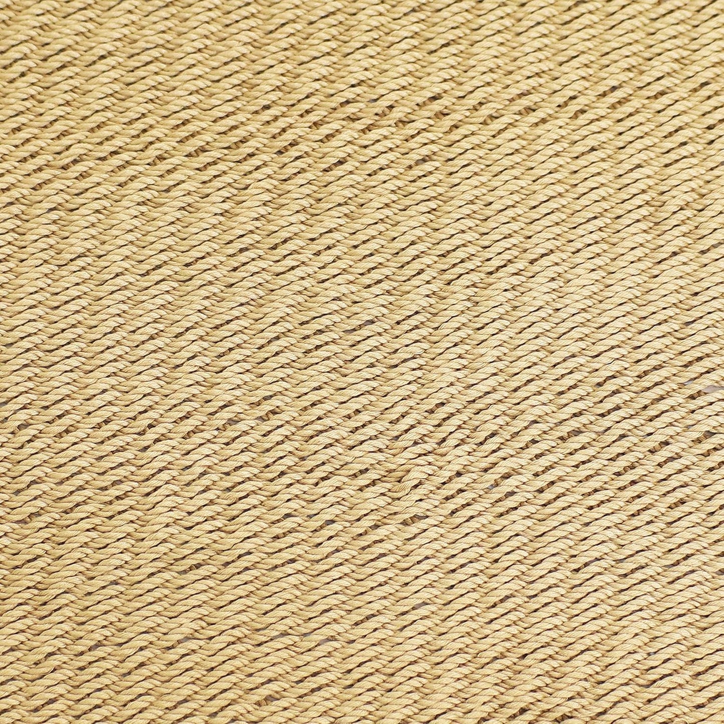 Sunnydaze Soft-Spun Polyester Rope Double Hammock for outside - 600-Pound Weight Capacity Extra Large Hammock - Tan