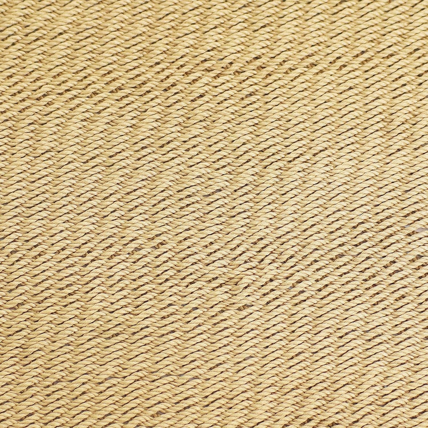 Sunnydaze Soft-Spun Polyester Rope Double Hammock for outside - 600-Pound Weight Capacity Extra Large Hammock - Tan
