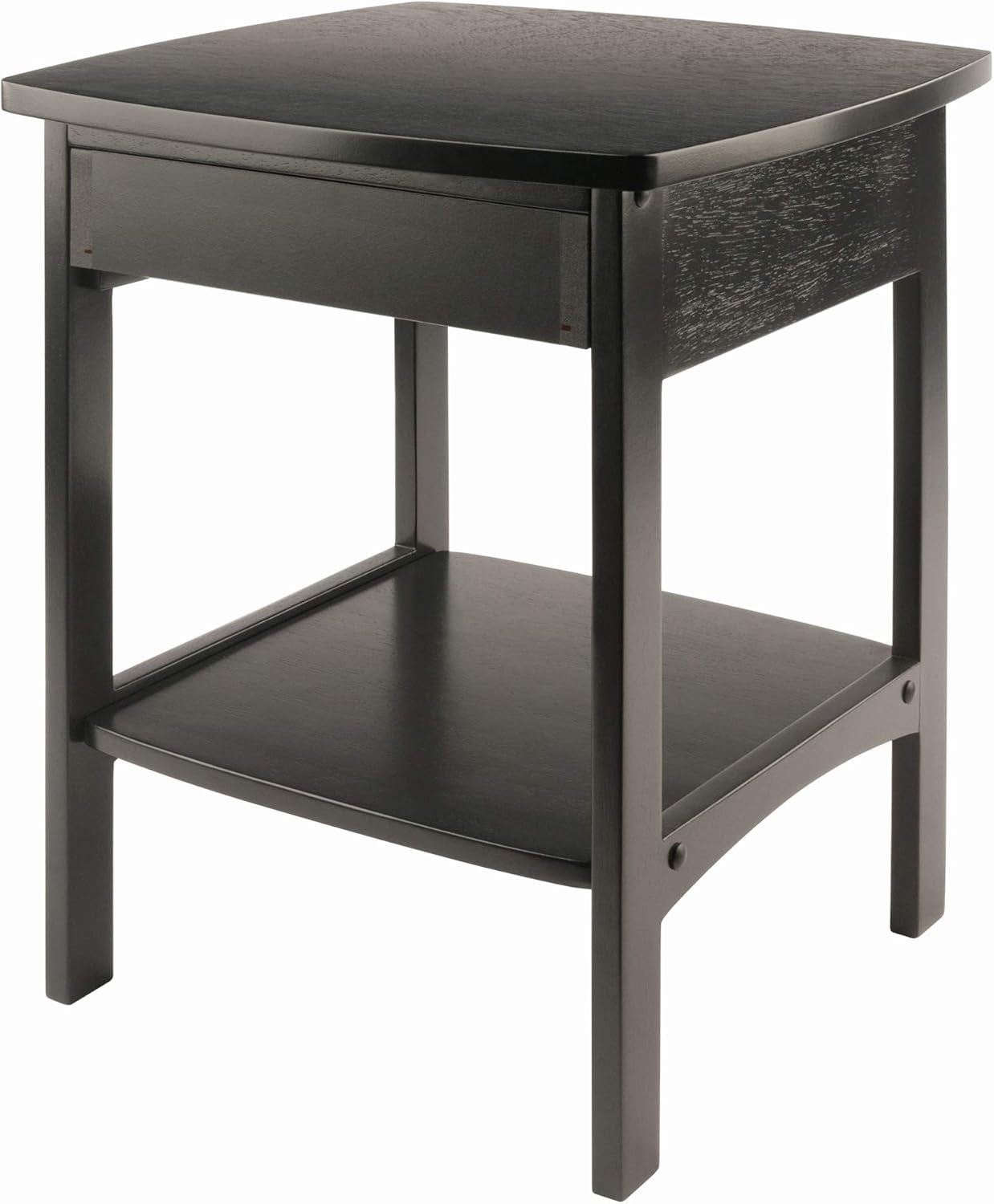Claire Accent Table, 18 In, Black