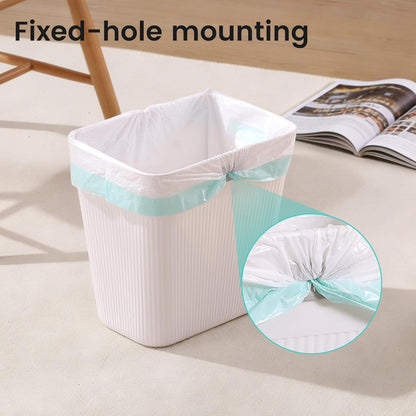 Slim Trash Can 3-Pack, 2.9 Gallon Plastic Wastebasket for Bathroom, Bedroom, Office, Kitchen with 4 Rolls Bags, White