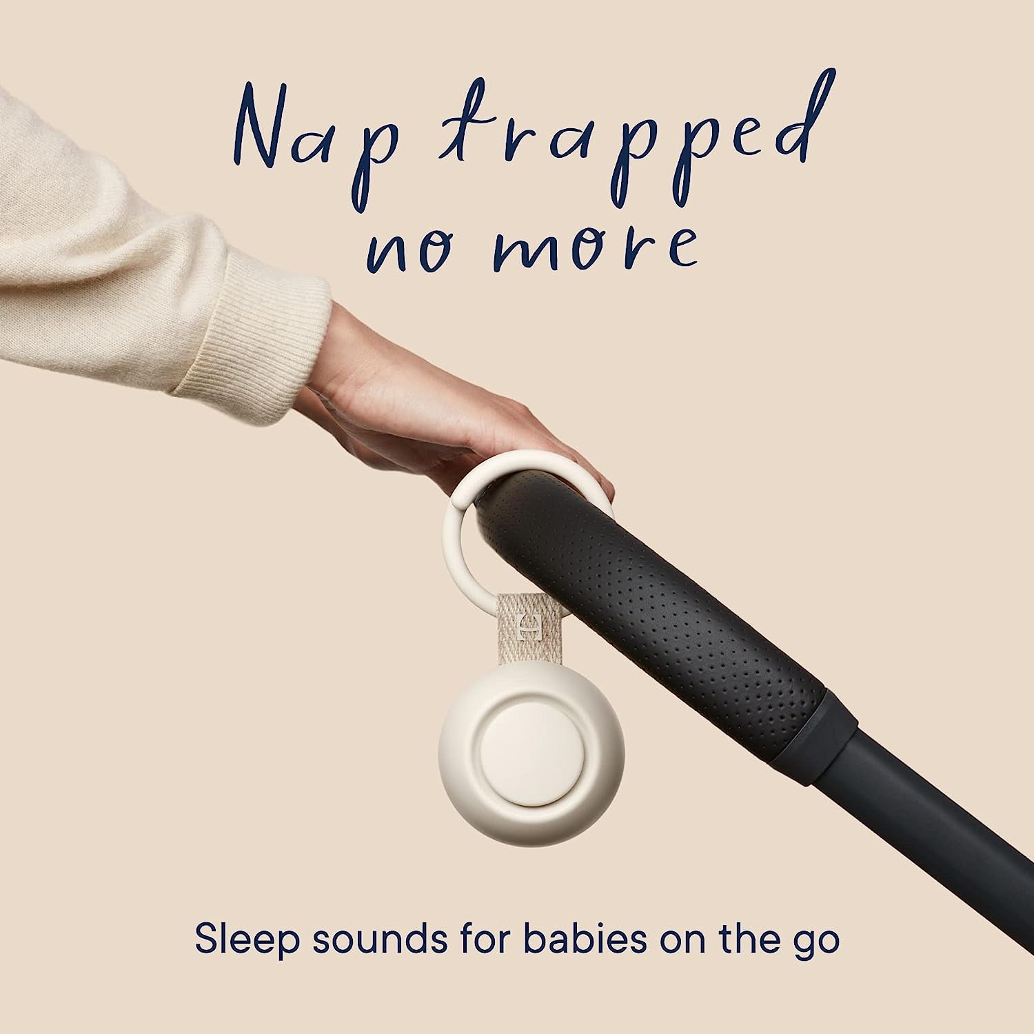 Rest Go | Portable Sound Machine for Babies and Kids | Sleep Soother | 10 Soothing Sounds | White Noise | Shush | Travel | Registry Gift | Baby Shower | Clips on Stroller | Putty