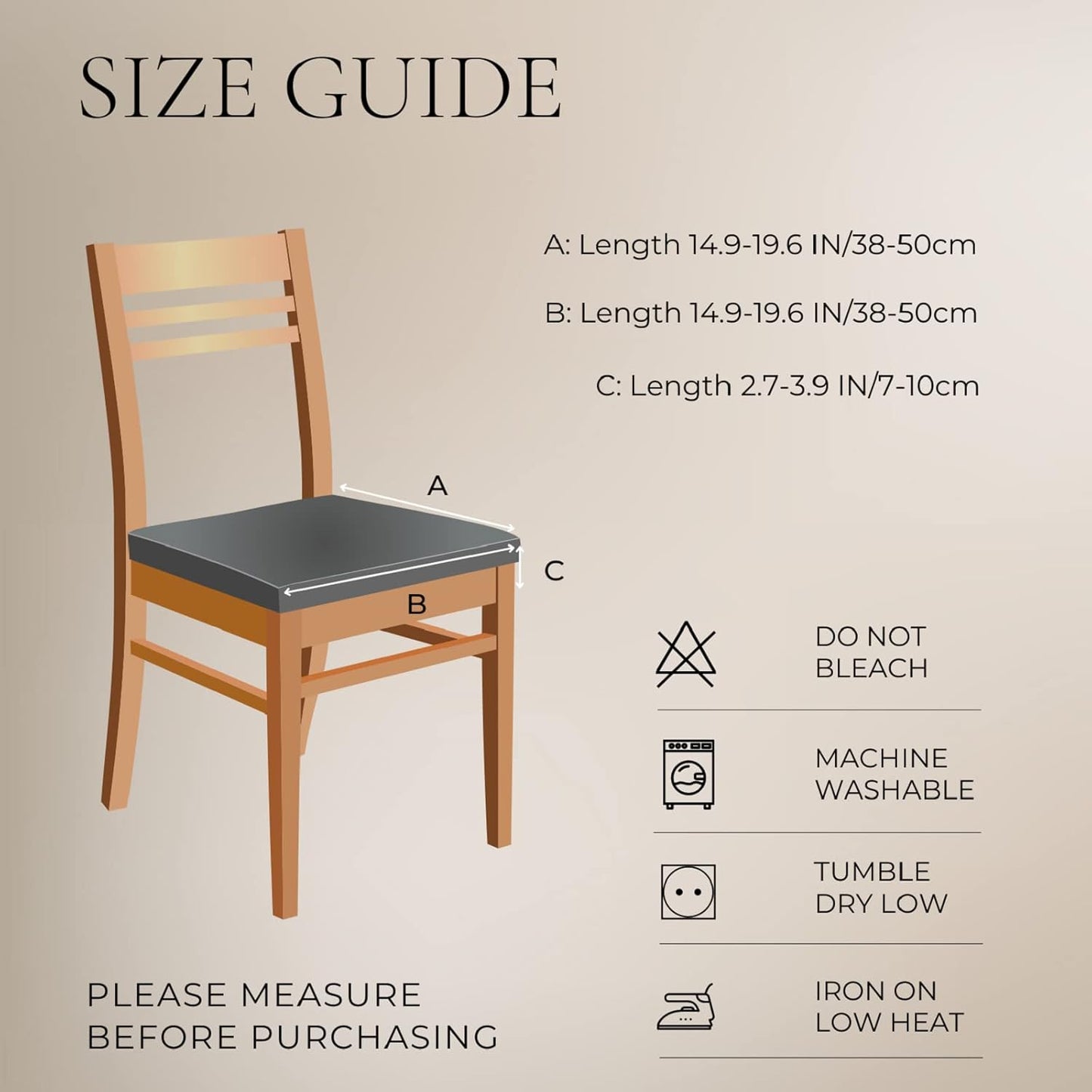 Stretch Dining Chair Seat Covers Set of 4, Soft Washable Seat Covers for Dining Chairs, Dining Room Seat Cover Protector (Rear-Covered, Orange Flowers)