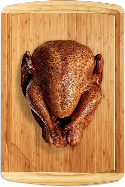 30 Inch Extra Large Cutting Board – Bamboo Chopping Board - Wood Butcher Block Cutting Board for Carving and Charcuterie Board, Stovetop and over Sink Cutting Board for More Kitchen Counter Space