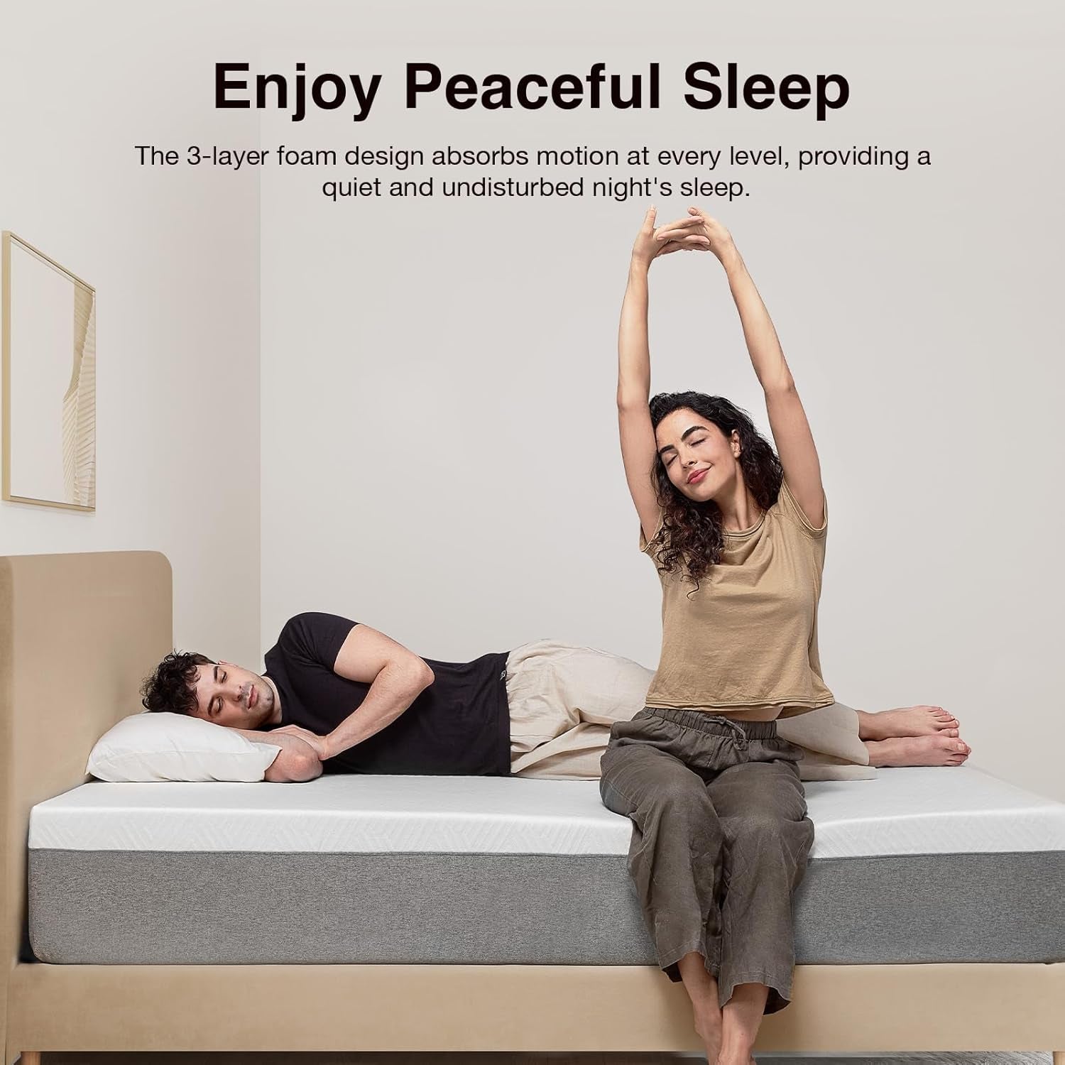 Queen Size Mattress, 12 Inch Gel Memory Foam Mattress for a Cool Sleep & Pressure Relief, Medium Firm Feel with Motion Isolating, Bliss