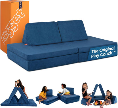 - the Original Play Couch for Kids - Modular Foam Children'S Sofa for Playroom, Imagination, & Creative Open Ended Play - Washable & Convertible Playroom Furniture, Blueridge
