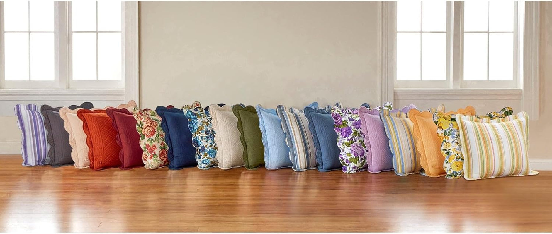 Cotton Florence Sham - King, Floral Multi