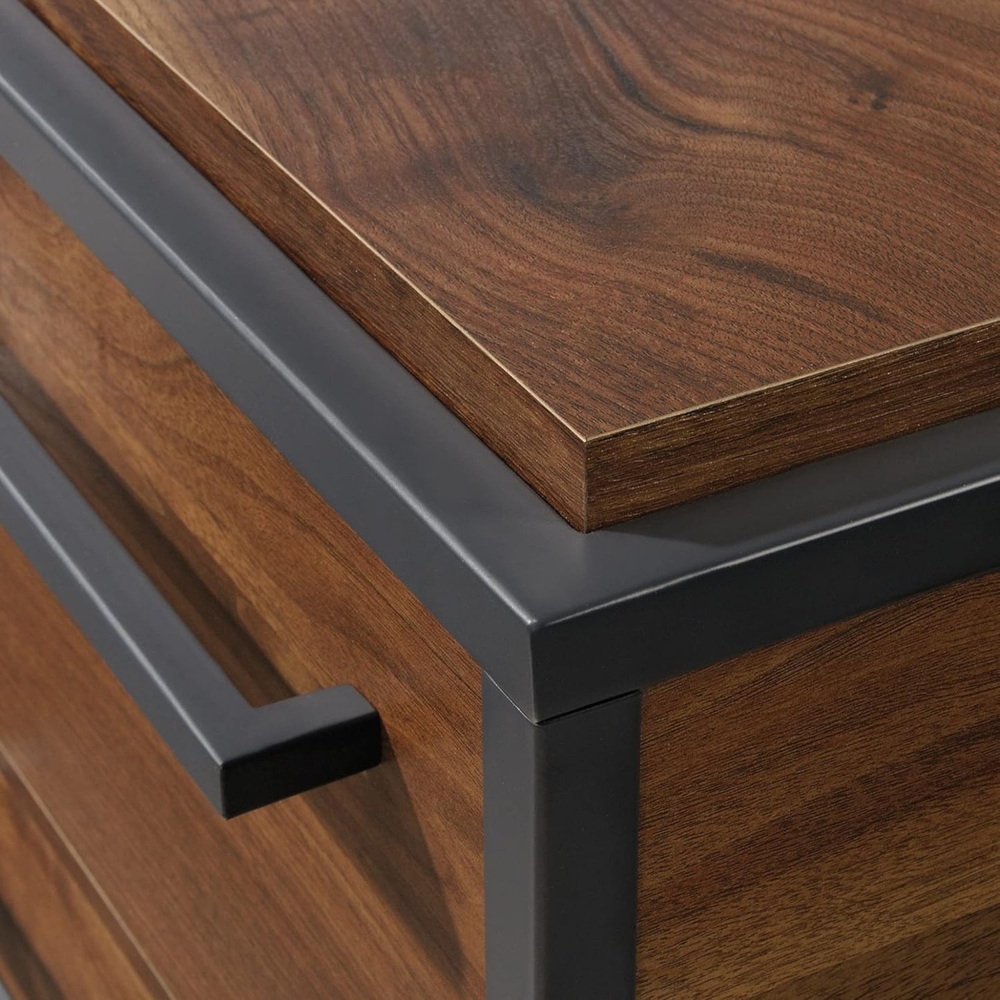 ® Nova Loft 59"W L-Shape Corner Desk, Grand Walnut