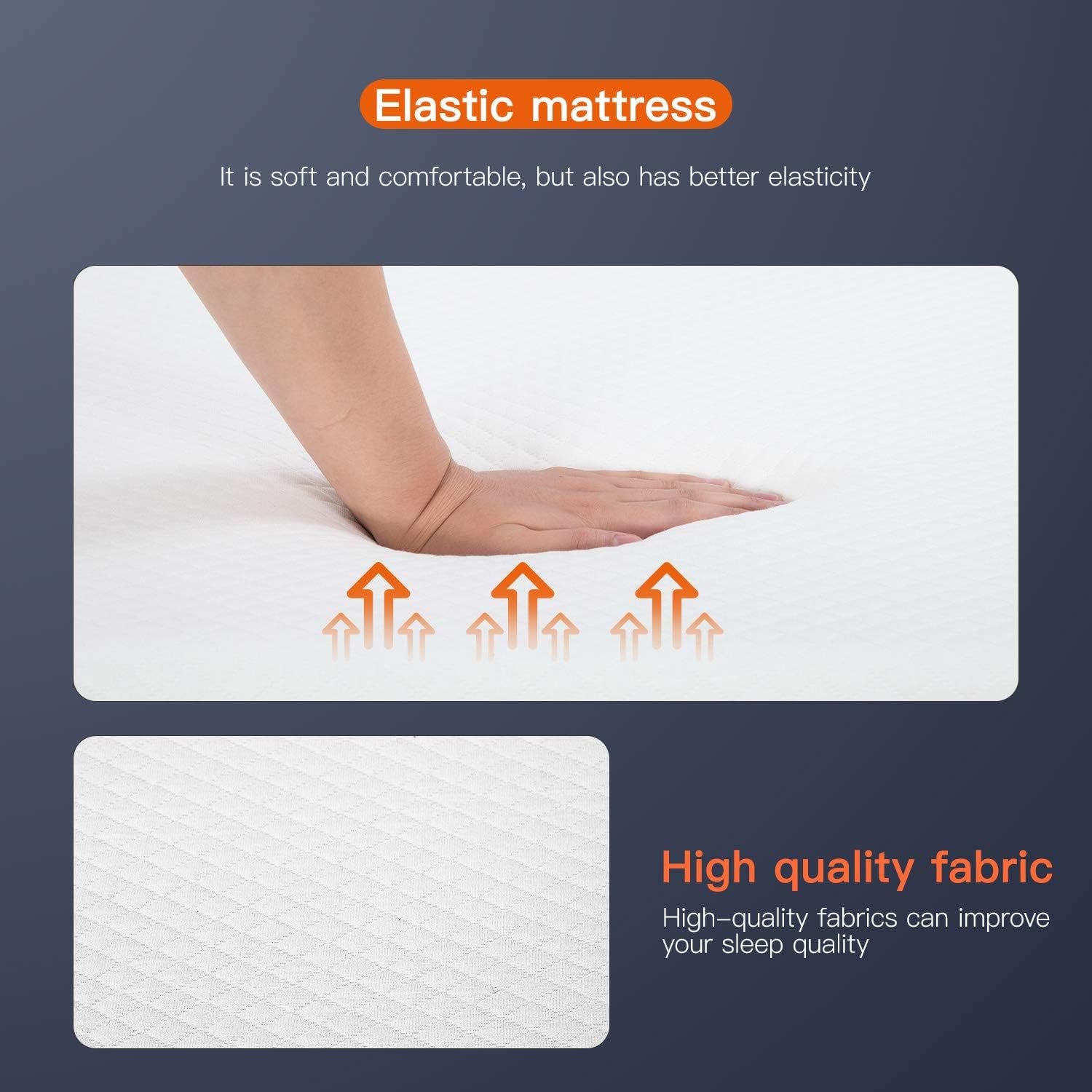 | 8 Inch Twin Mattress | Medium Firm | Gel Memory Foam Mattress | White | Bed in a Box, Certipur-Us Certified | Pressure Relief, Cooling Ventilated Foam | Washable Removable Cover