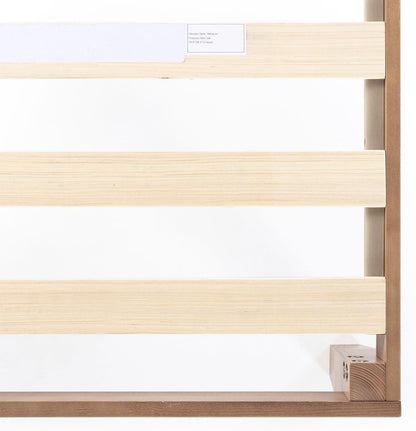 Naturalista Classic - 12 Inch Solid Wood Platform Bed with Wooden Slats, No Box Spring Needed, Easy Assembly, Queen, Pine