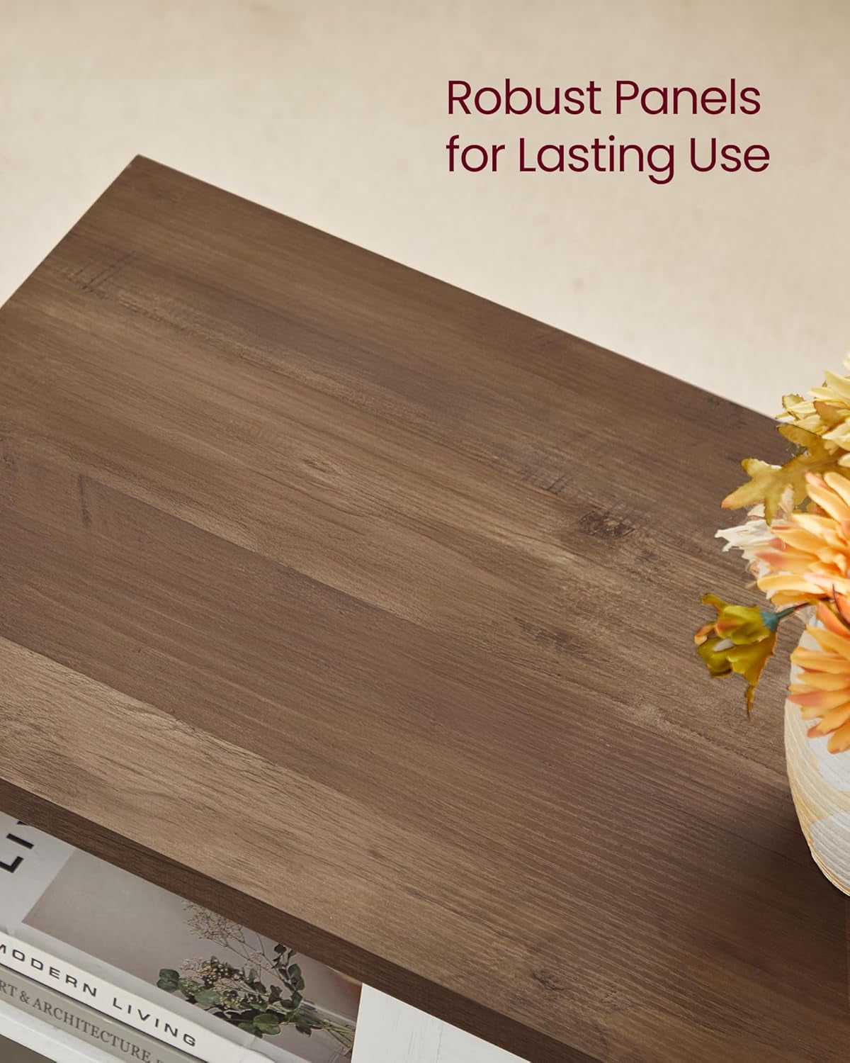 Farmhouse TV Stand for Tvs up to 65 Inches, Entertainment Center with Storage Cabinets and Sliding Barn Doors, Media Console Table for Living Room, Rustic White and Honey Brown ULTV535W01