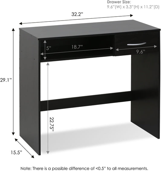 JAYA Computer Study Desk with Drawer, Brown