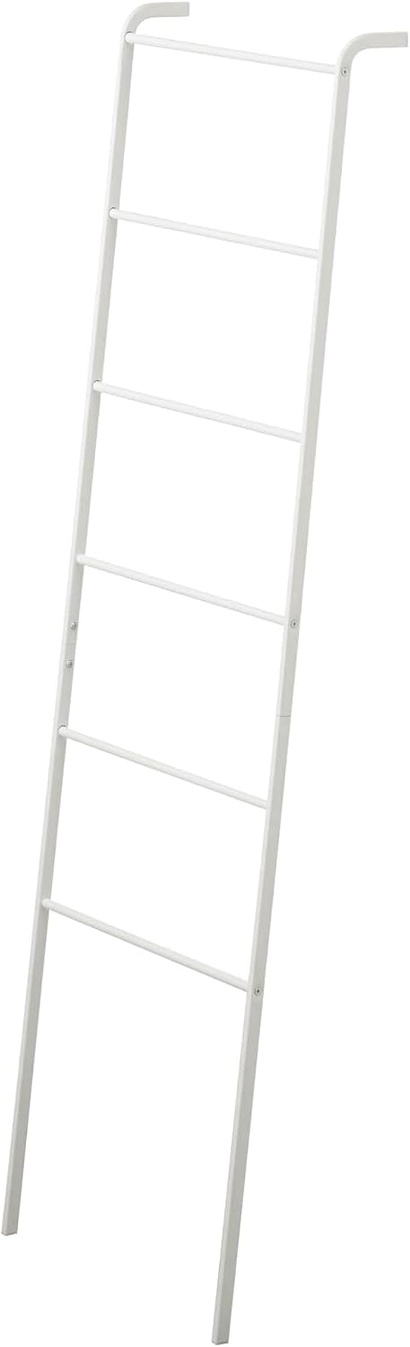 Home Plate Leaning Ladder Hanger - Bathroom Storage Rack Holder Stand, 63" - Steel