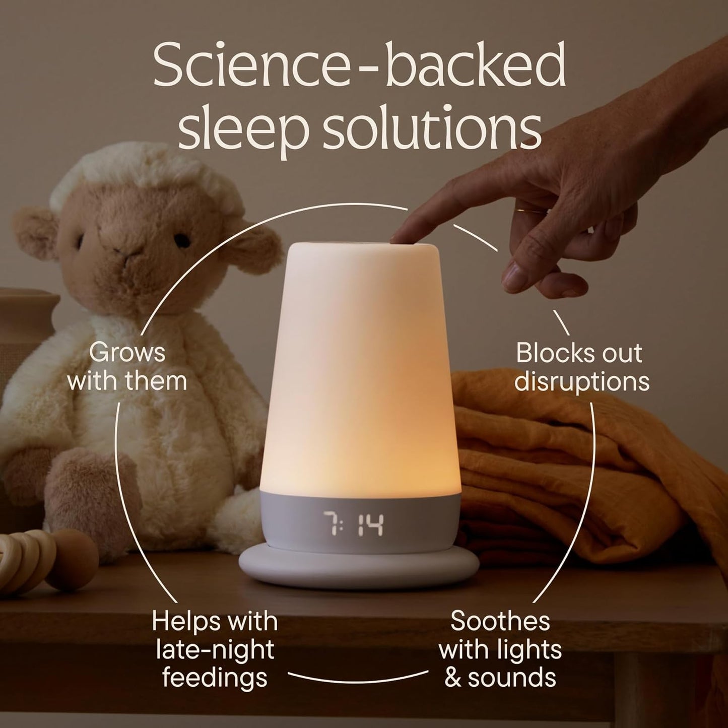 Rest Baby Sound Machine, Night Light | 2Nd Gen | Registry Essential, Sleep Trainer, Routine Builder, Time-To-Rise Alarm Clock, White Noise Soother, Nursery Stories, Toddler Kids Bedroom (Wi-Fi)
