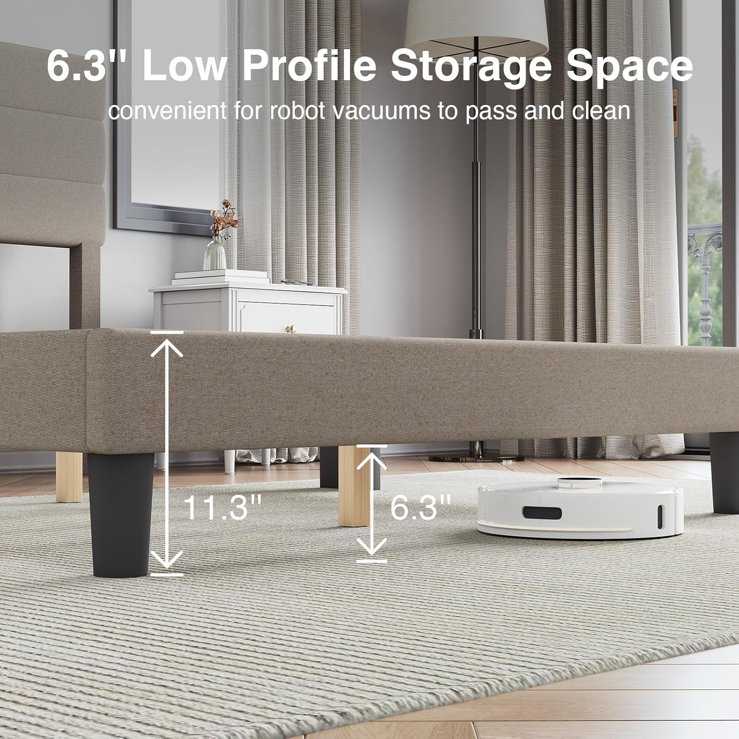 King Bed Frame and Headboard, King Bed Frame, Velvet Upholstered Stripe Bed Frames, No Box Spring Needed, Heavy Duty Feet, Easy Assembly, Black Velvet