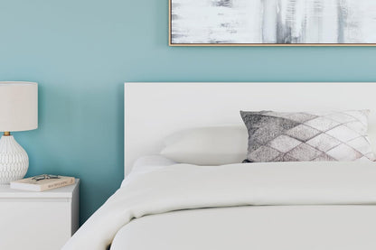 Onita Contemporary Adjustable Height Panel Headboard for Bedroom, Queen, White