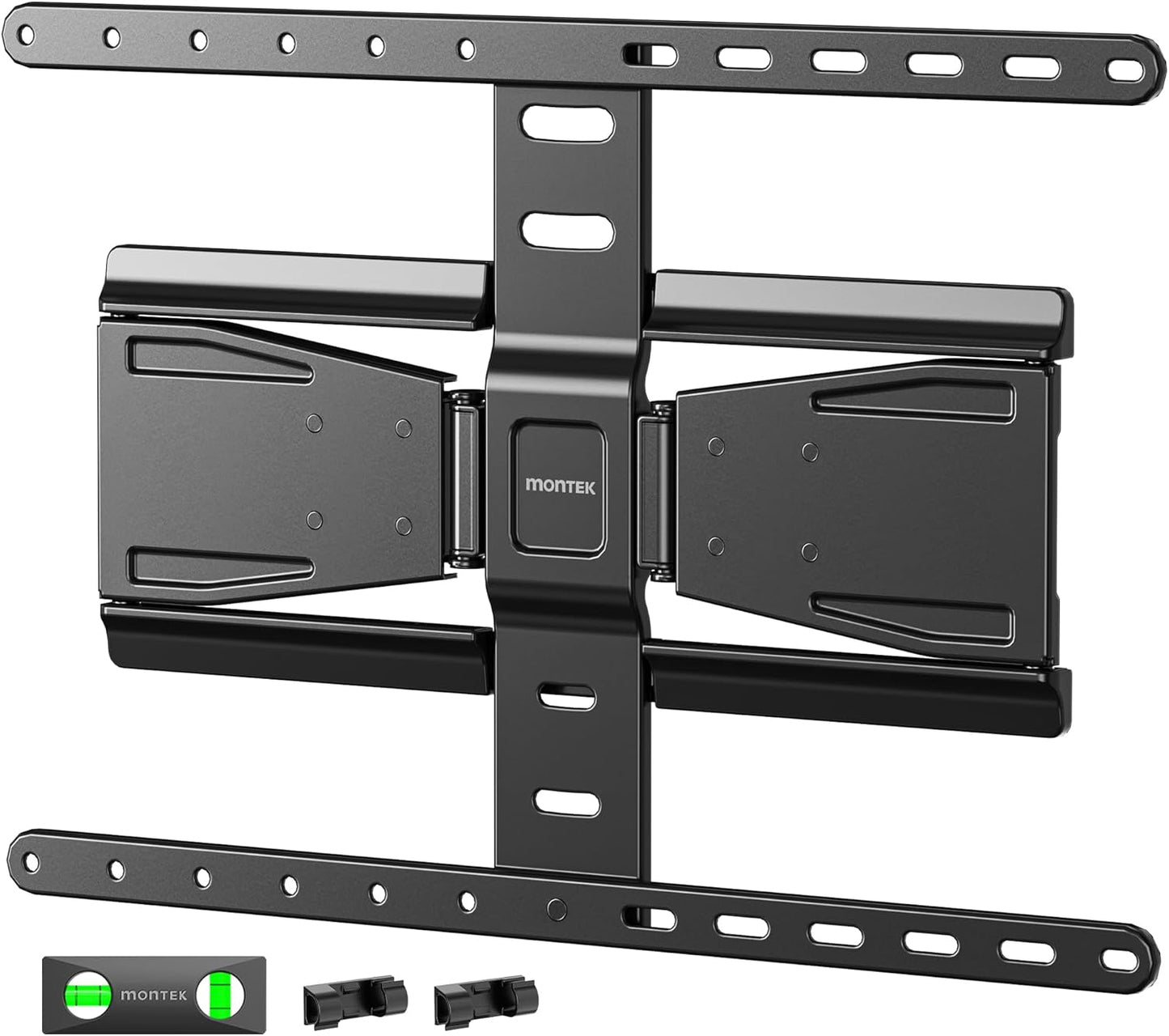 0.77" Ultra Slim TV Wall Mount for 43-90 Inch Tvs, Swivel & Tilt & Leveling & Extension Wall Mount TV Bracket with Articulating Dual Arms, Low Profile Full Motion Tv Mount, 4X Weight Tested