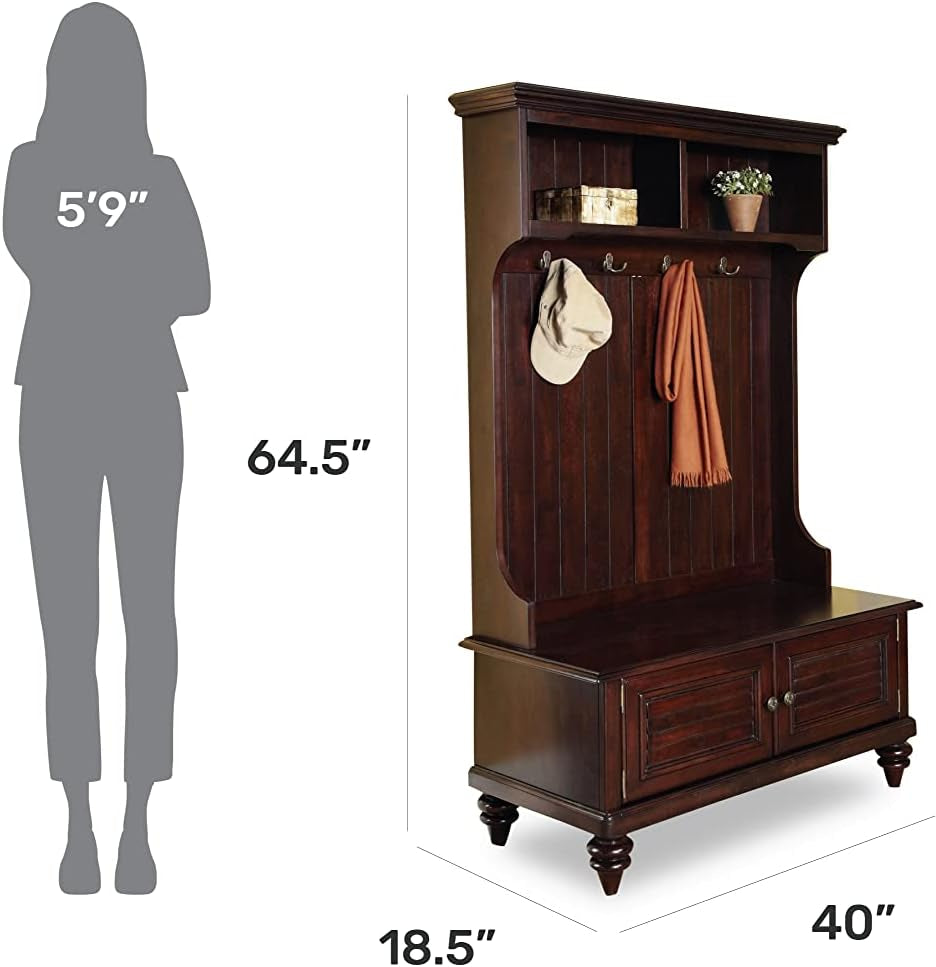 Bermuda Brown Hall Tree