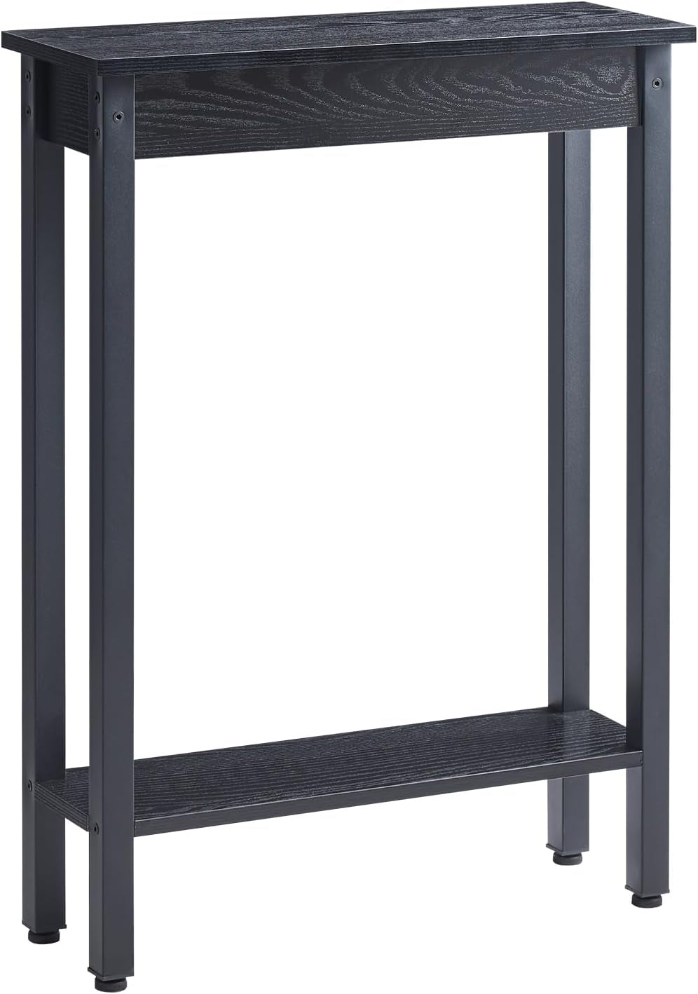 Small Console Table with Shelf Little Narrow Entryway Table Skinny Thin High Tall Display Stand for Entry Hall Hallway, Foyer, as Eextension for Long behind Couch Sofa Table / Kitchen Countertop