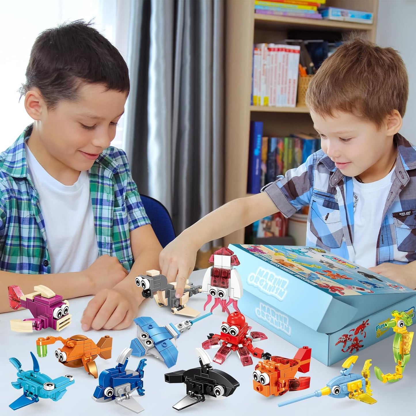 Building Blocks Party Favors with Animal Building Blocks for Kids Birthday Party Supplies