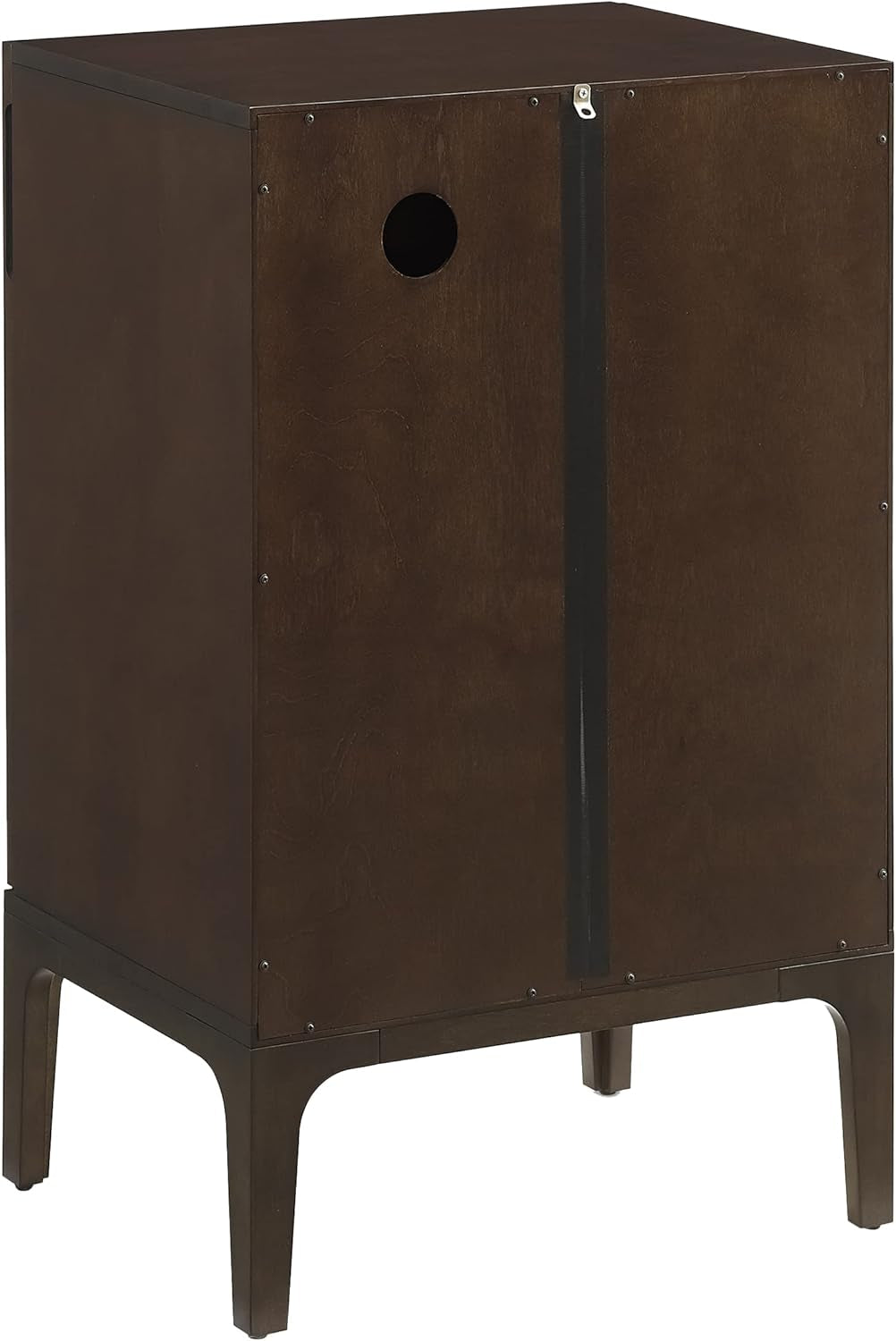 Asher Record Player Stand with Storage for Vinyl Records, Dark Brown