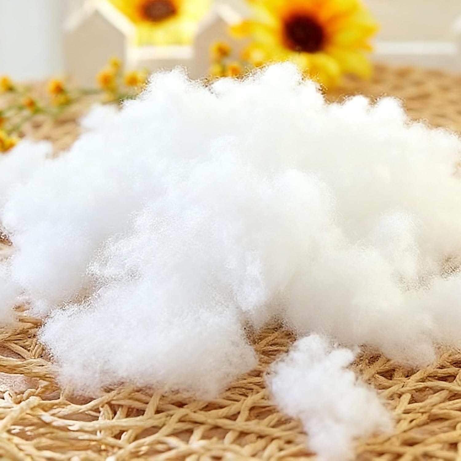 Premium PP Cotton Ottoman Pouf Insert Pouf Stuffing round Bean Bag Filler & Footstool Stuffing 20X20×14 Inch Round