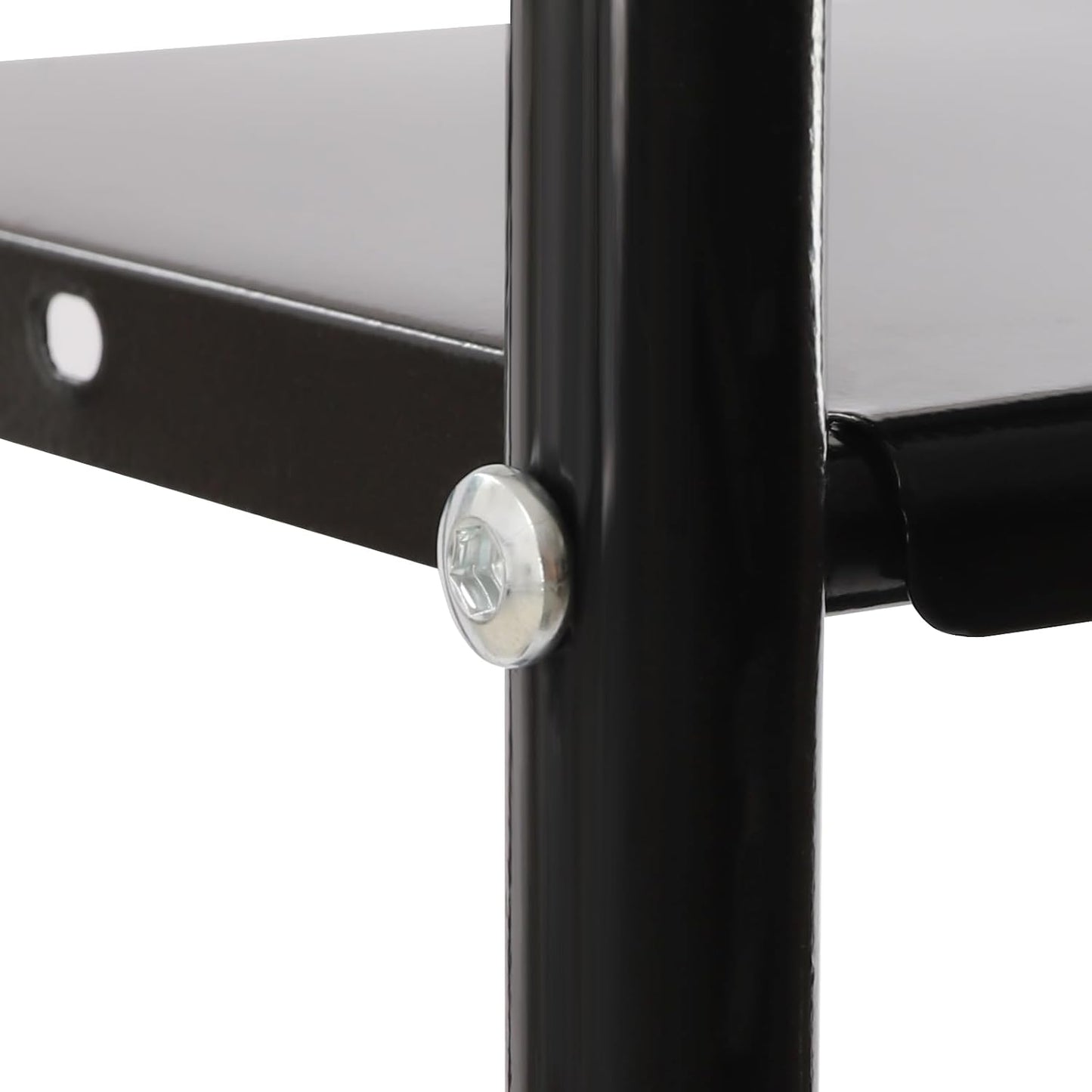 3-Tier over the Toilet Storage, Freestanding Bathroom Shelf with 4 Hooks, over Toilet Wire Shelving for Bathroom Storage, Black