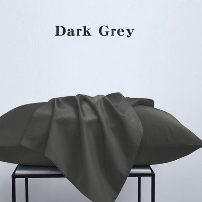 King Pillowcase Set - 2 Pack Brushed Microfiber 20X36 Pillowcases - Soft, Wrinkle-Free, Fade-Resistant, Stain-Resistant, Dark Grey Pillowcases with Envelope Closure - 20X36 Inches, Dark Grey