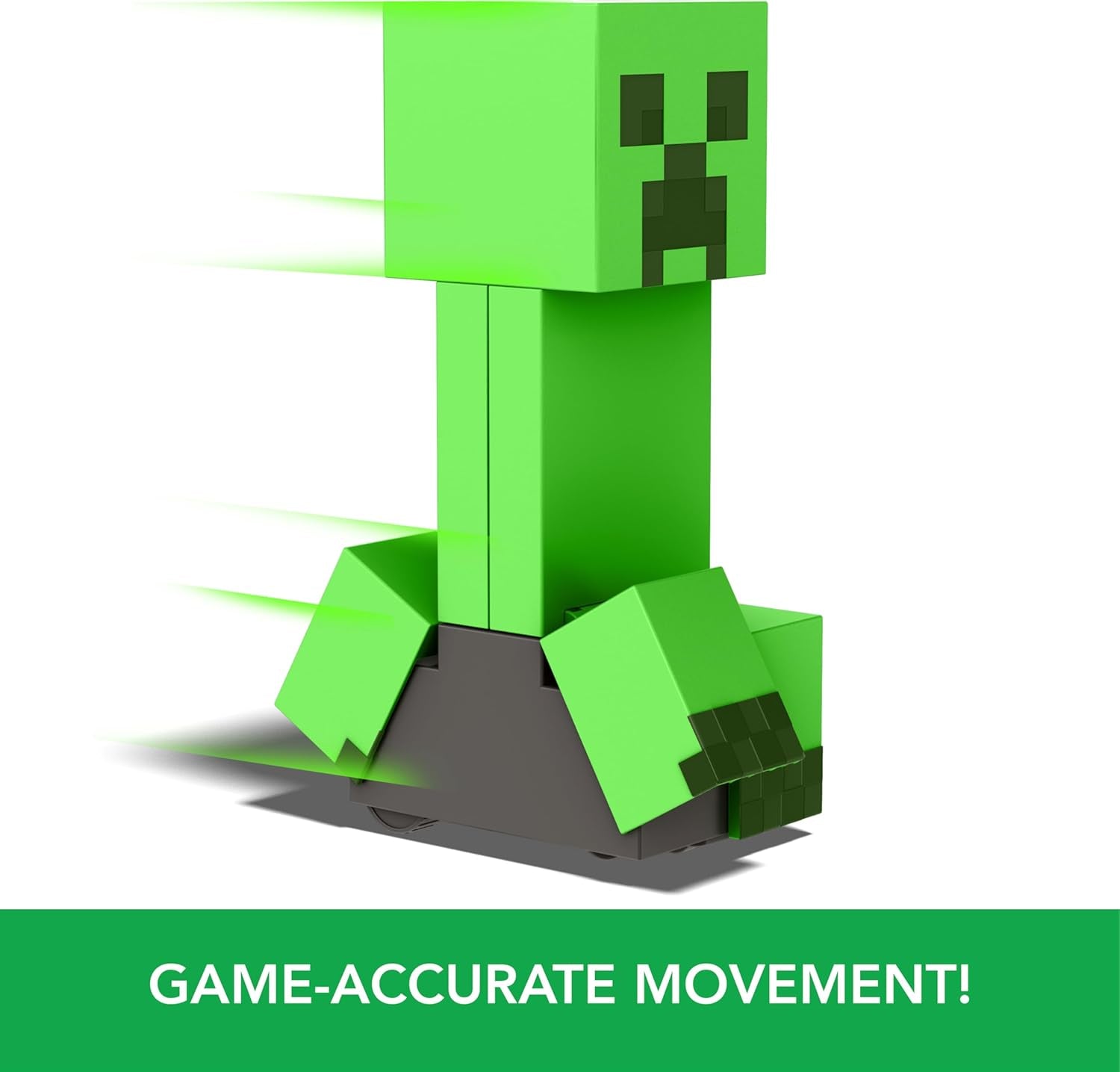 Minecraft Exploding RC Creeper with Lights & Sounds, 10 Explosion Particles, Game-Authentic Movement & DLC Code