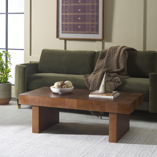 Home Collection Habana Walnut Brown Wood Coffee Table
