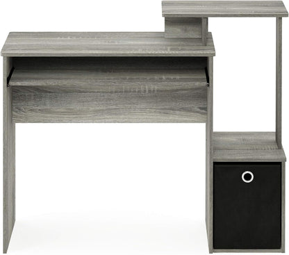 Econ Multipurpose Home Office Computer Writing Desk, French Oak Grey