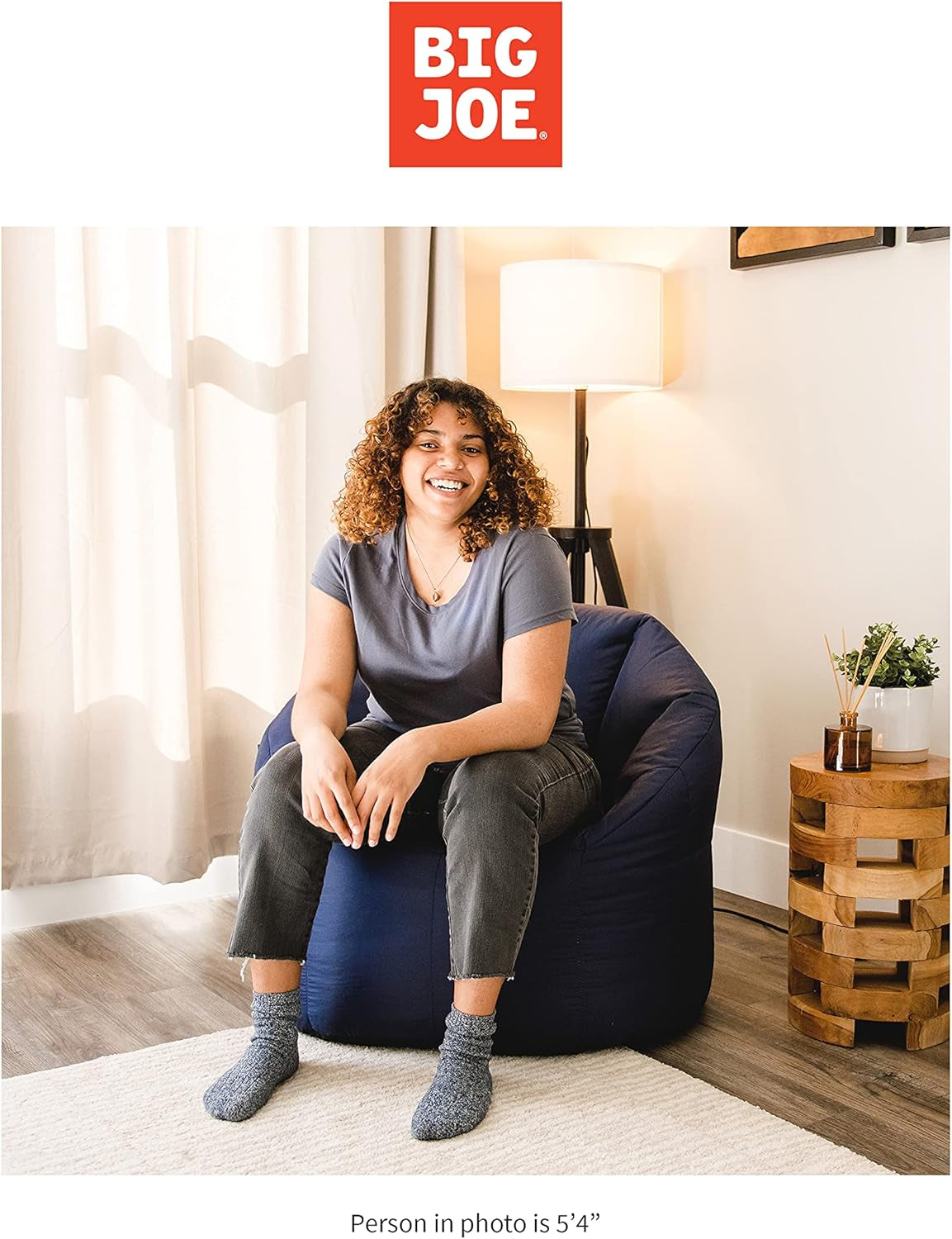 Milano Beanbag Chair Navy Smartmax