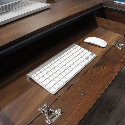 ® Nova Loft 59"W L-Shape Corner Desk, Grand Walnut