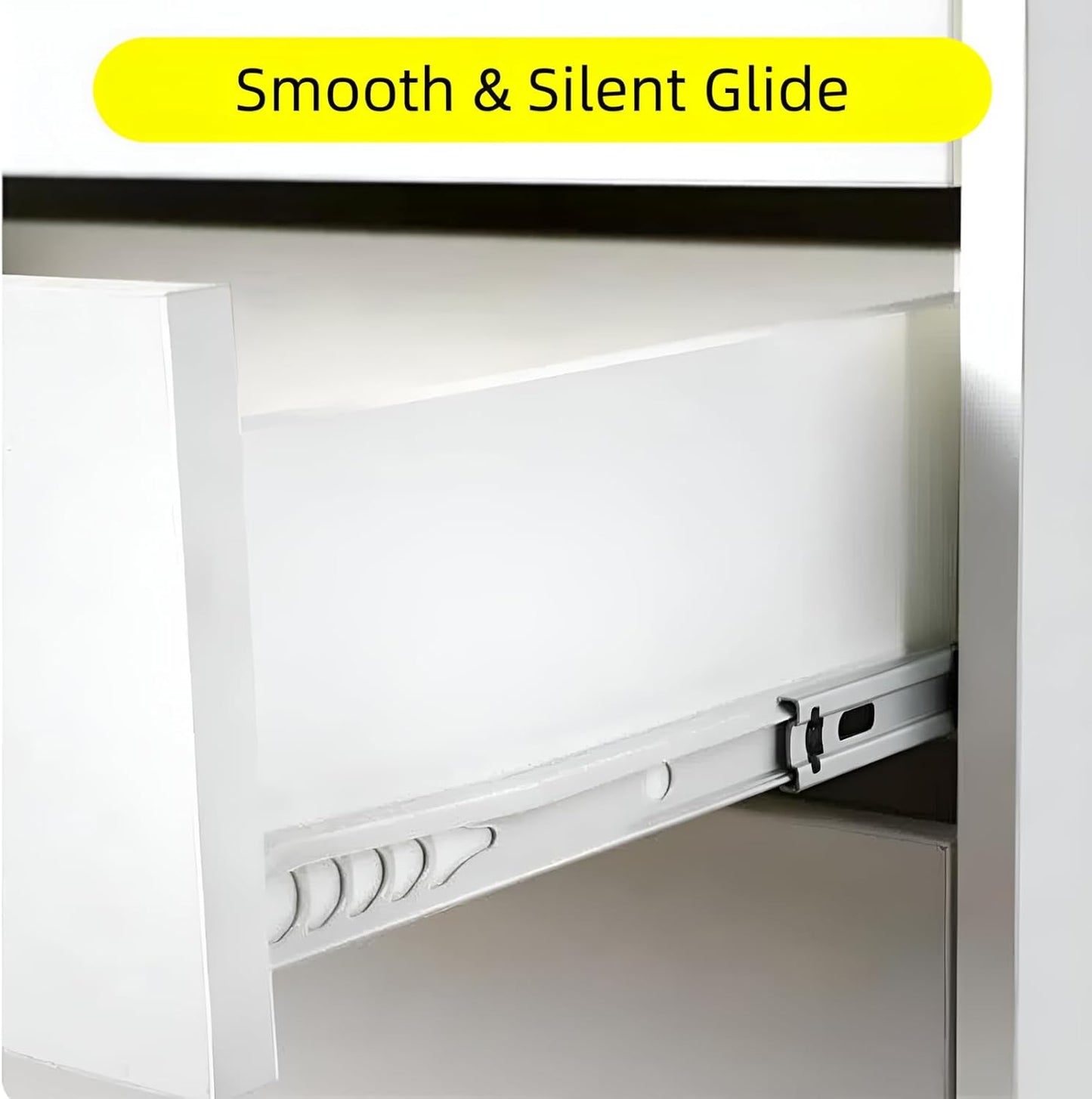 7-Drawer Organizer, Tall Chest of Drawers with Caster Wheels, Alex Drawers File for Home Office, White