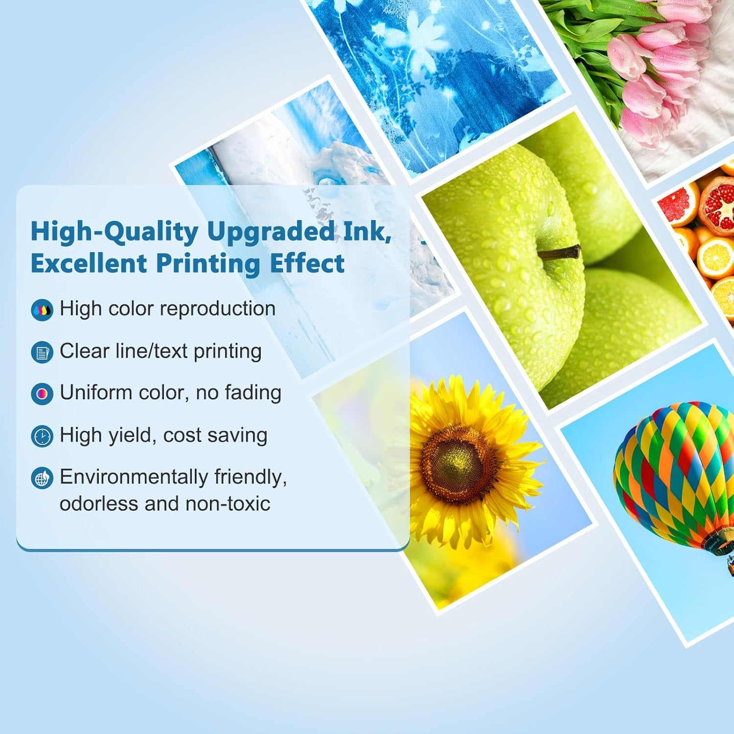 502 Ink Refill Bottles ET-2850 ET-3850 ET-4850 ET-15000 502 Ink Compatible for ET 2850 ET 3850 ET-4760 ET-2760 ET-3830 ET 4850 ET 15000 ET-3843 ET-2980 ET-3950 4950 3750 Printer