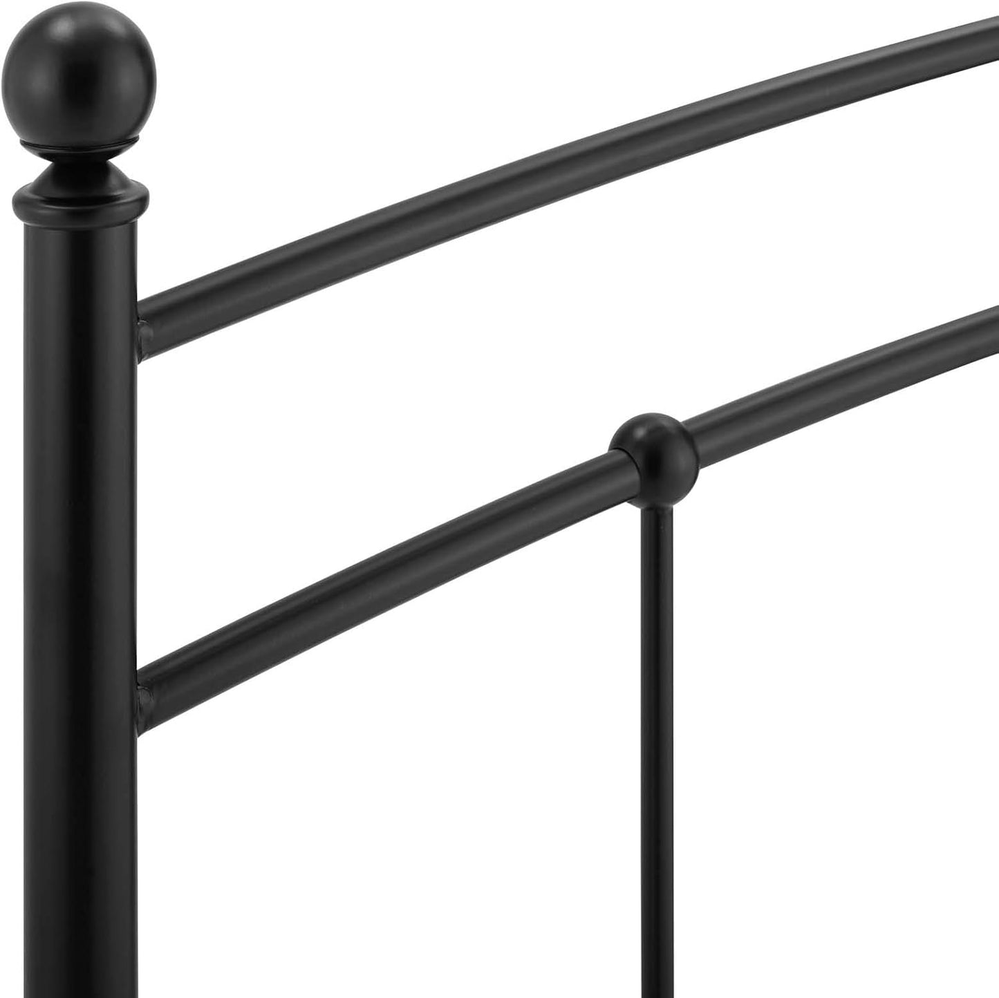 Abigail Queen Metal Headboard in Black