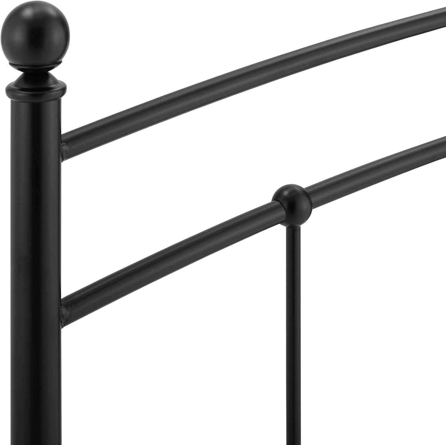 Abigail Queen Metal Headboard in Black