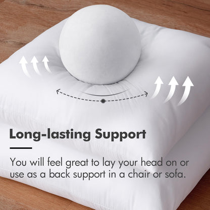 Throw Pillow Insert Premium Pillow Stuffer Sham Rectangle for Decorative Cushion Bed Couch Sofa 12X20 Inch