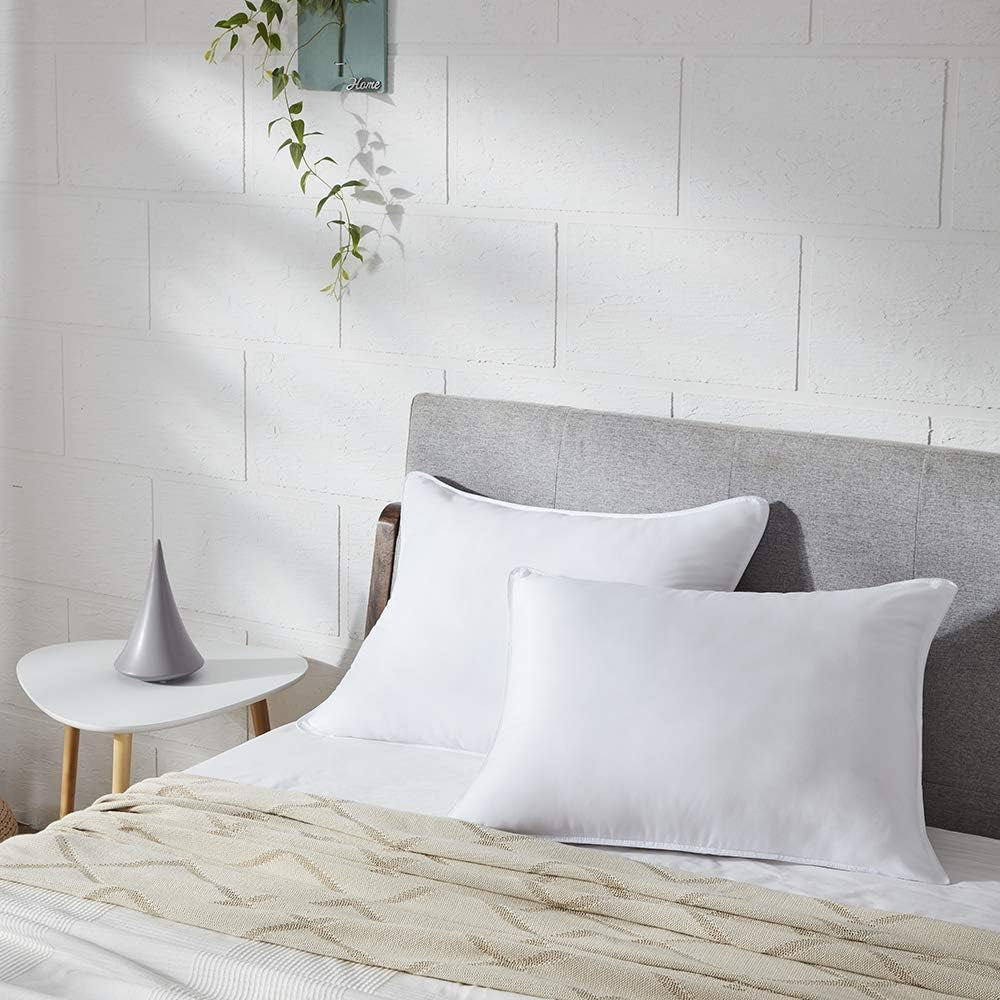 Bed Pillow King Size Set of 2, Shams Insert 20 X 36 Inch, down Alternative Cooling Pillows for Stomach, Side or Back Sleeper