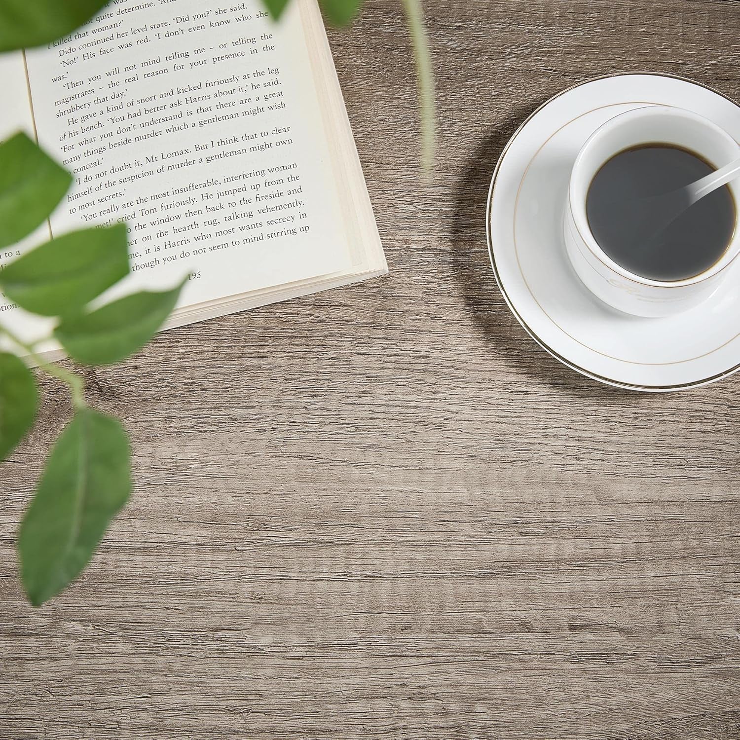 39.5" 2-Tier Coffee Table with Storage Shelve, Industrial Gray Coffee Table, Easy Assembly, Wooden Center Tables for Living Room & Small Space, Gray