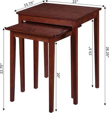 American Heritage Nesting End Tables, Mahogany