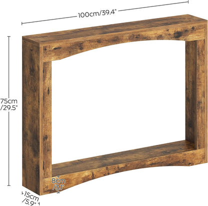 Narrow Console Table, 5.9'' Thin Entryway Table, behind Couch Table for Small Spaces, Small Farmhouse Hallway Table, for Living Room, Hallway, Foyer, Rustic Brown CT19RR