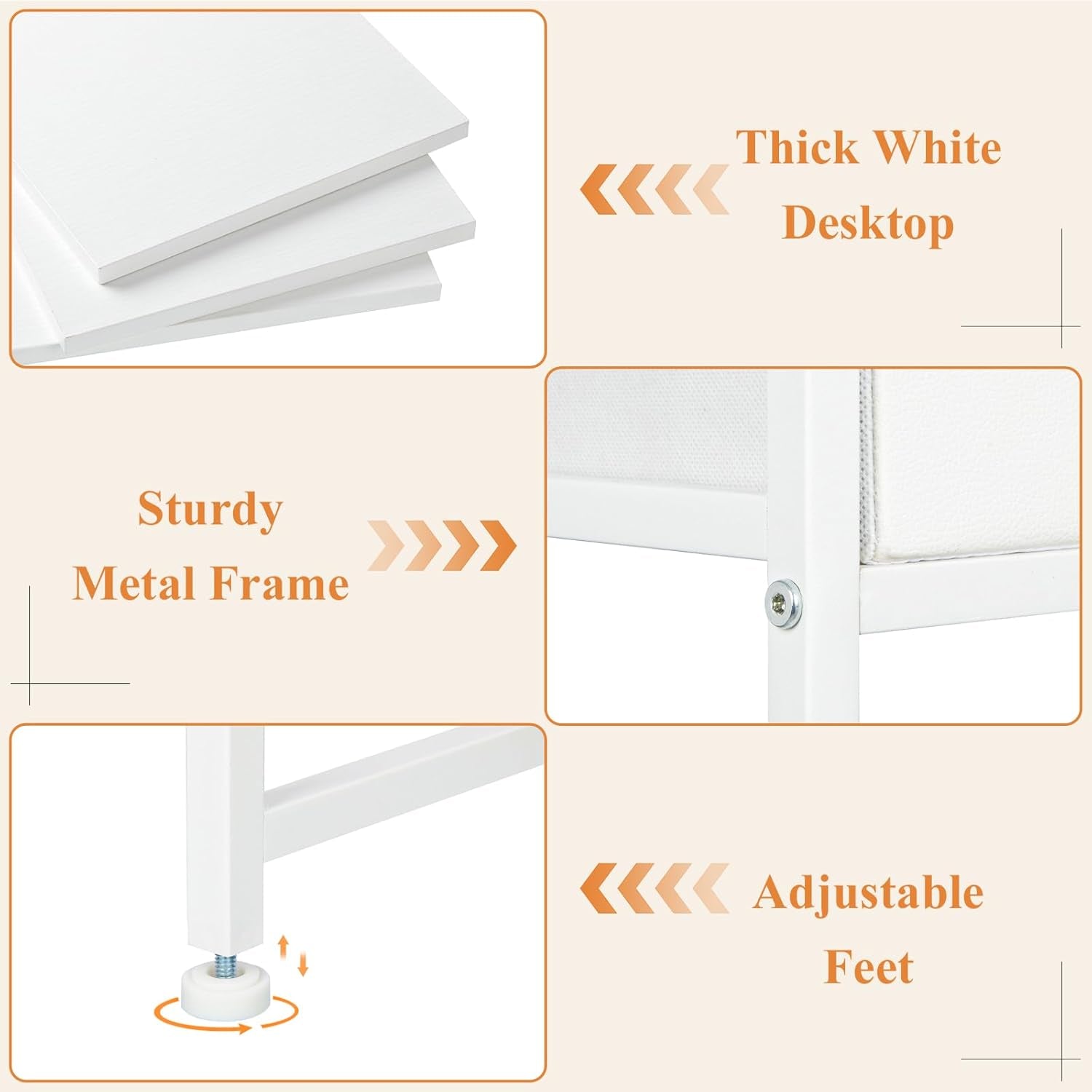 Small Vanity Desk with Mirror and Drawers, White Makeup Vanity Table with Storage, Compact Vanity for Bedroom, Modern Makeup Desk for Girls, Space-Saving Vanity Table