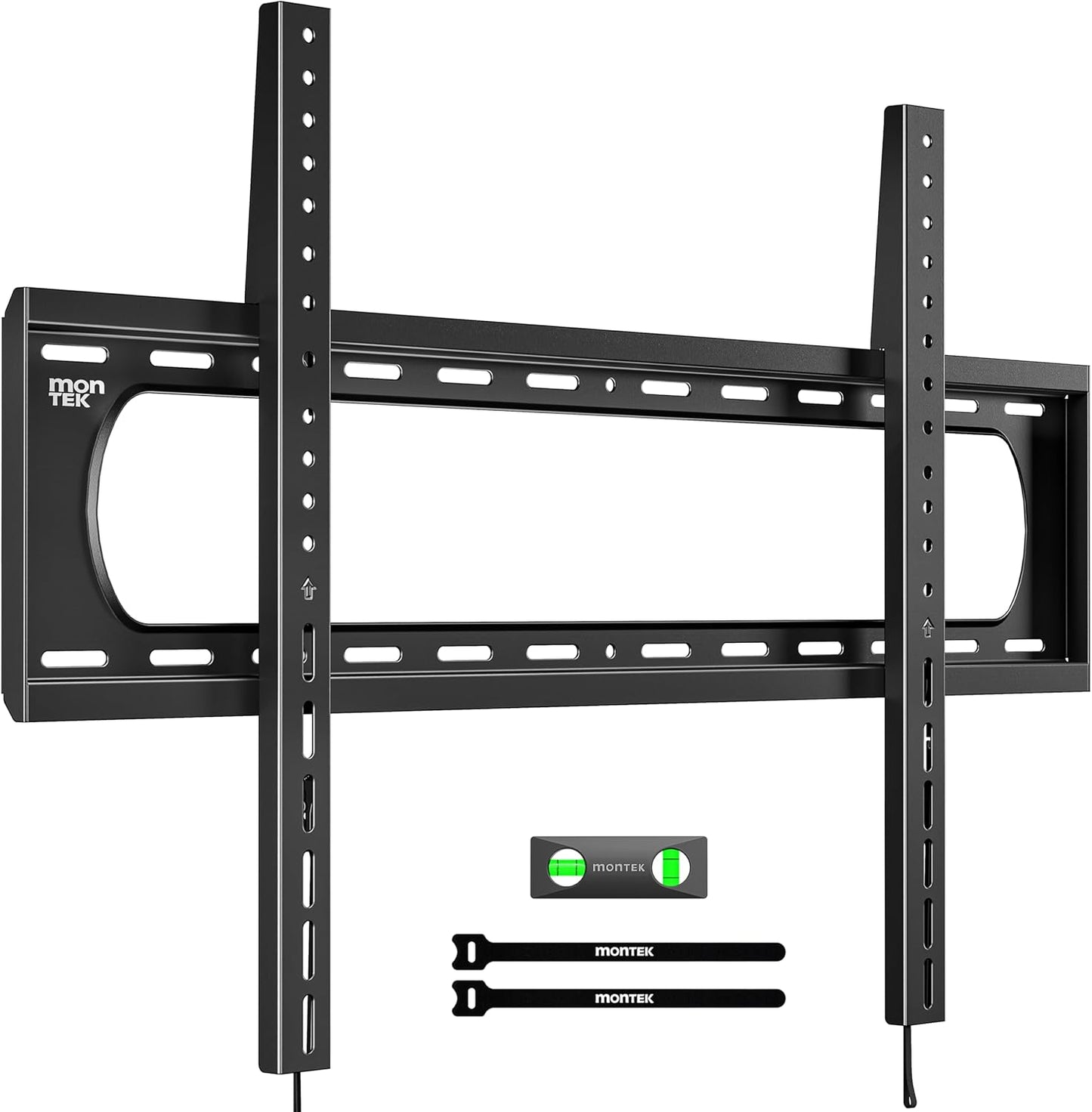 Heavy Duty Fixed TV Wall Mount Bracket for 60–120" Flat & Curved Tvs up to 300Lbs, 4× Load Tested, Ultra Slim 1.3" Low Profile, Max VESA 900X600, Quick-Release Lock, Fits 16"/18"/24" Wood Studs