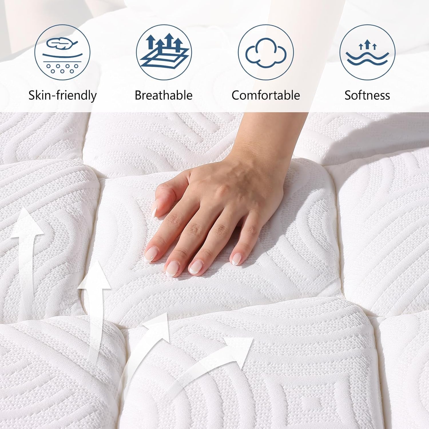 Twin Size Mattress, 10 Inches Hybrid Memory Foam Twin Mattress in a Box, Pressure Relief, Medium Firm, Certipur-Us