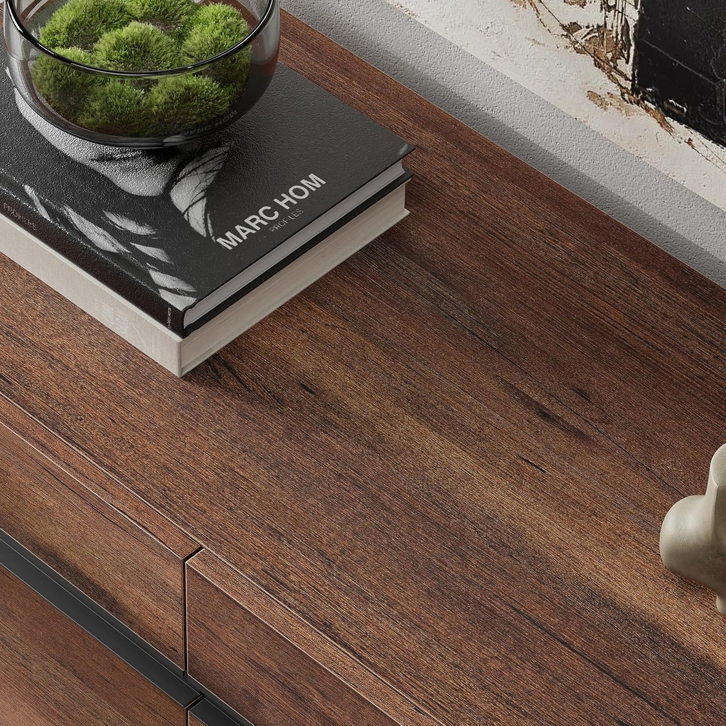 3 in 1 Modern TV Stand for up to 110 Inch Tvs, Wood Entertainment Center with Storage Cabinets and Metal Base, Living Room Media Console, Brown