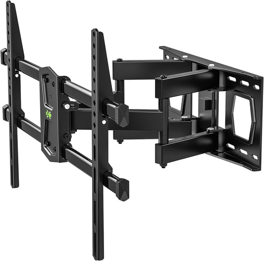 Full Motion TV Wall Mount for 42-82 Inch Tvs up to 120Lbs, TV Bracket with Articulating Swivel Tilt Extension Leveling, Television Mount for Max VESA 600X400Mm Fits 12/16" Wood Stud