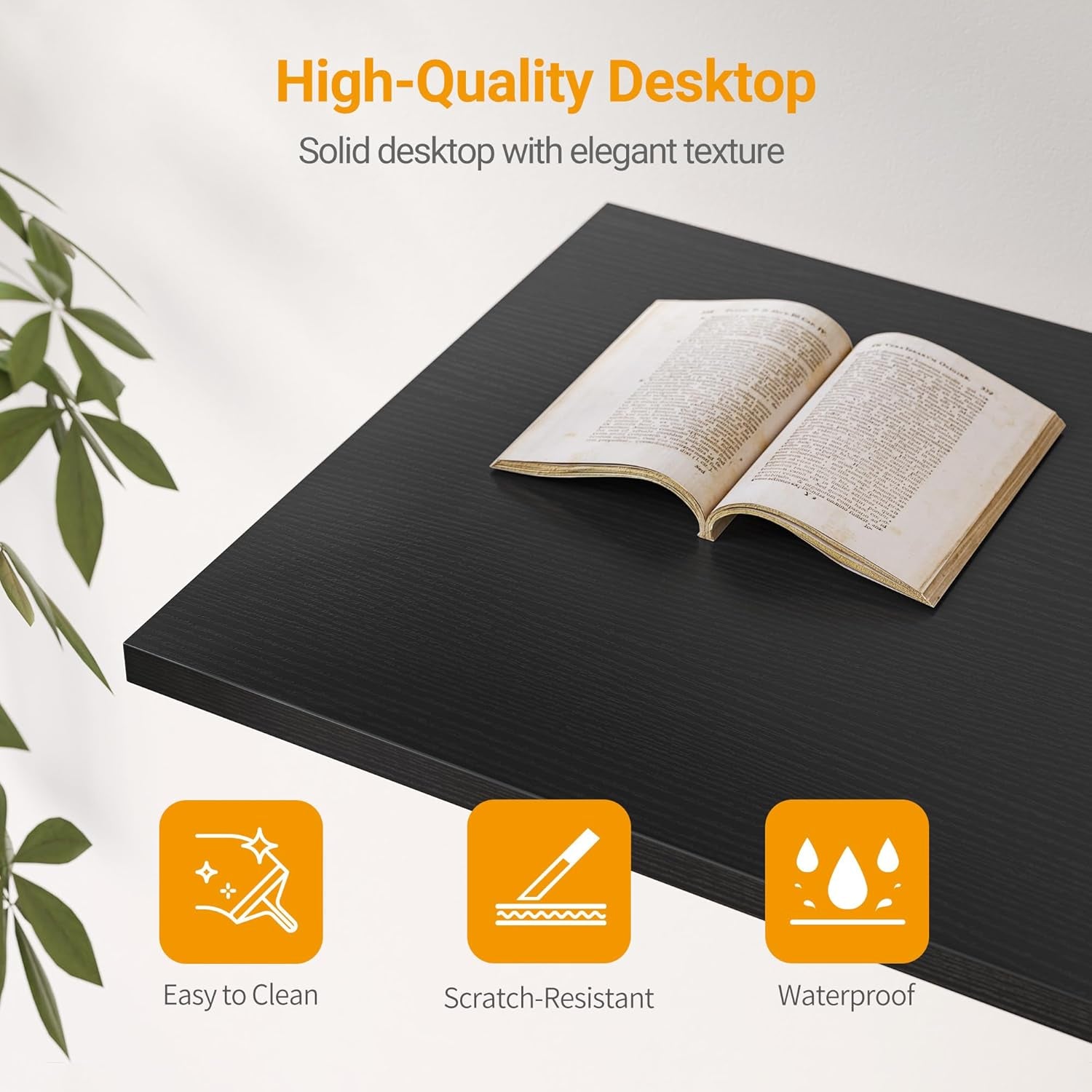 L Shaped Desk, 47 Inch Computer Desk with Reversible Storage Shelves Home Office Corner Desk Study Writing Table, Deep Brown