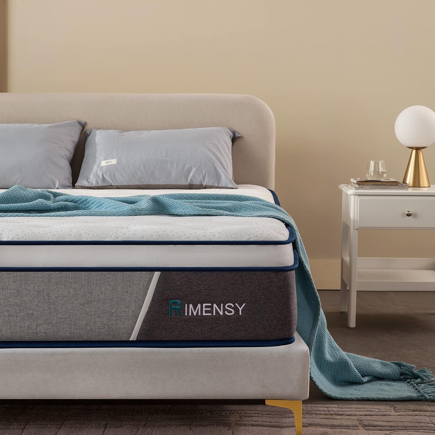 Full Size Mattress 12 Inch Hybrid Mattress - Memory Foam & Individually Pocket Coils Springs | Pressure Relief | Motion Isolation, Edge Support | Certipur-Us Certified | Medium Firm